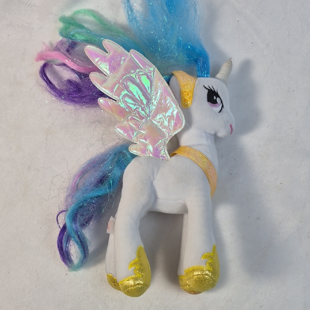 TY My Little Pony Sparkle Princess Celestia 9" Plush Pegasus Stuffed Animal